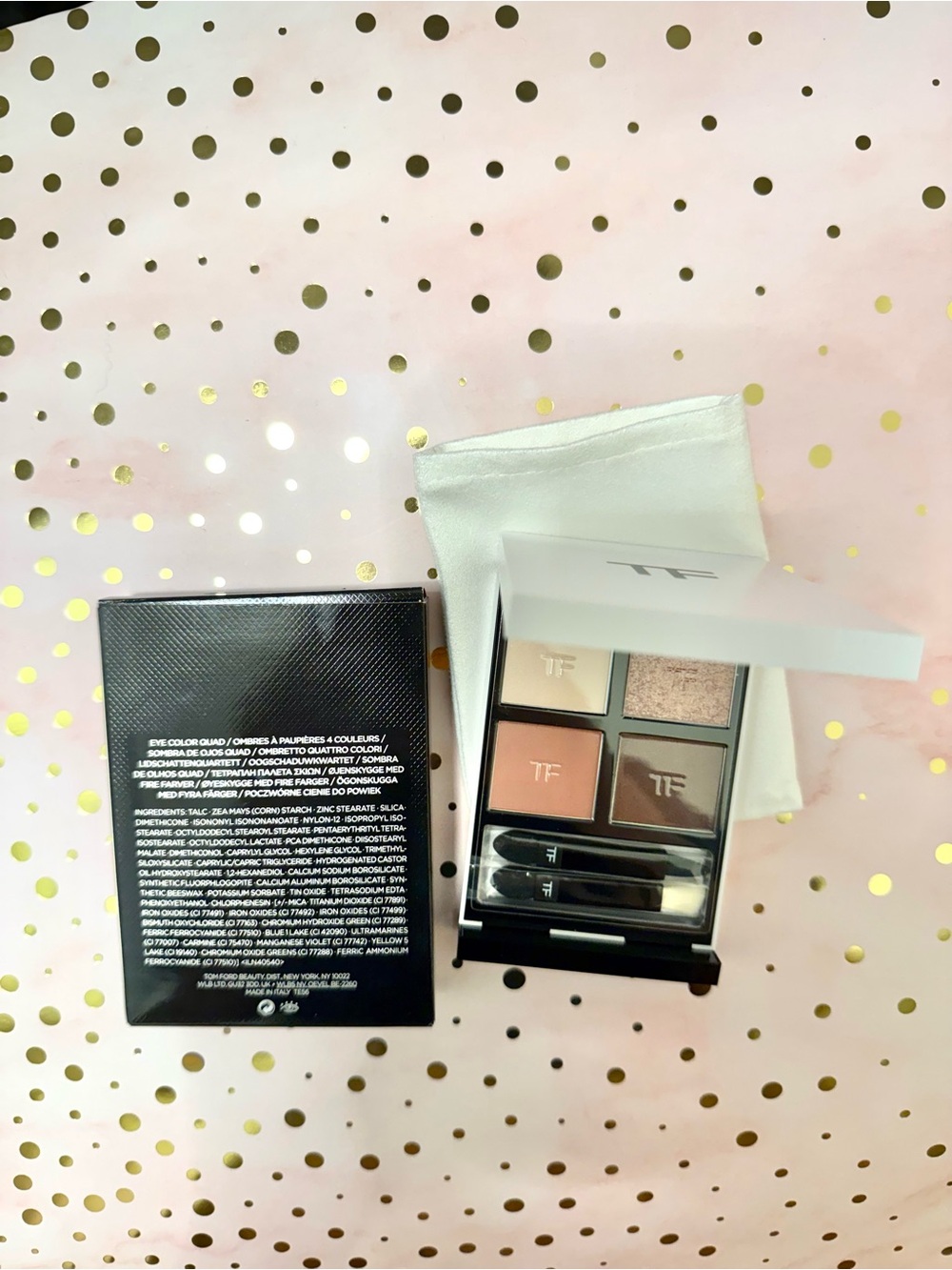 Tom Ford Neutral Brown & Shimmer Eyeshadow Quad new in box